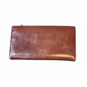 HOBO International Leather Brown Zip Wallet and Organizer